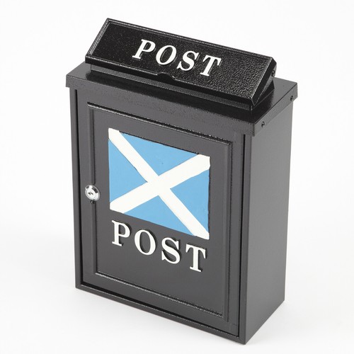 Cast aluminium post box - aluminium,