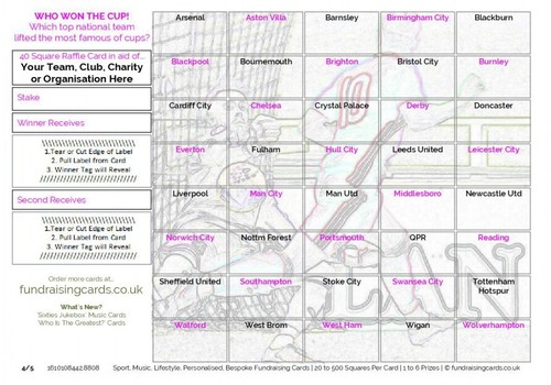 Fundraising cards squares - cards,