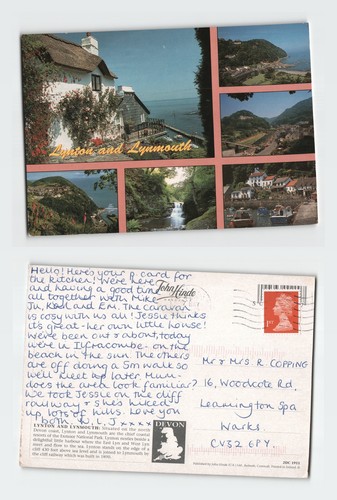 Vintage postcard lynton and - vintage,