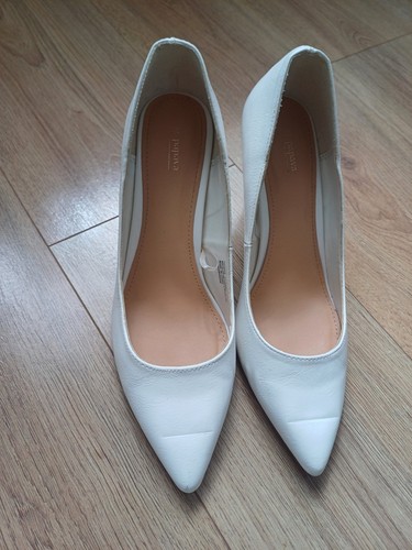 White pointed heels stiletto - white,