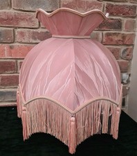 Large Vintage Lampshade Pink
