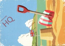 Picture Postcard: Martin Wiscombe, Driftwood Art, Sandcastle and Spade