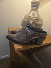 Frye Mules with Chunckie Heel