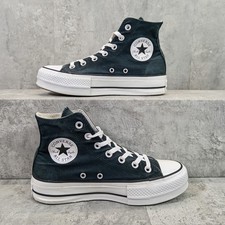 Converse Chuck Taylor All Star Platform Black Canvas 560845C - UK Size 5