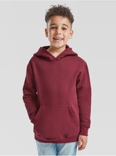Fruit of the Loom Kids Classic Hoodie Boys Girls School Hooded Sweatshirt Top