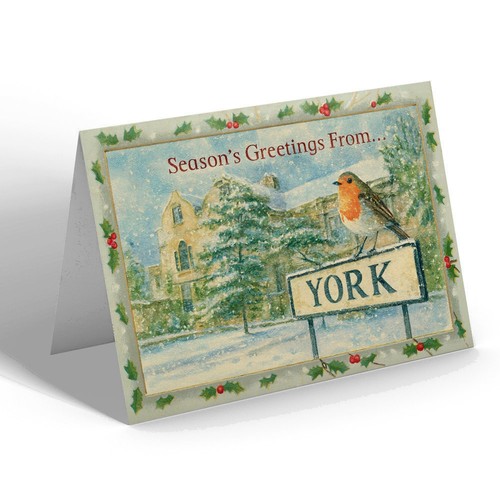 Xmas notelet york - york,