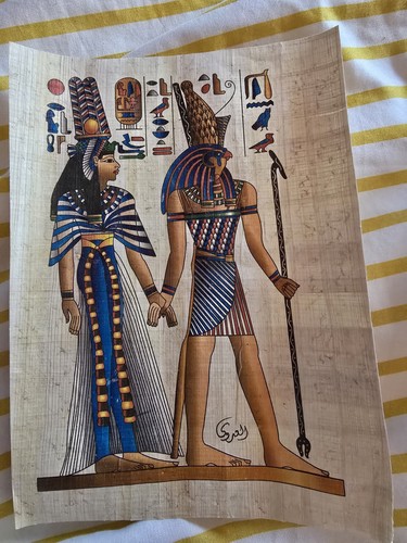 Egyptian papyrus painting - egyptian,