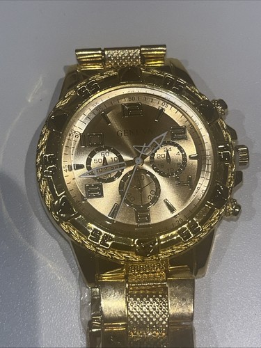 Men geneva gold tone - geneva,
