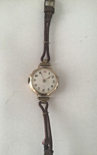 9ct Gold Trench Watch, Left