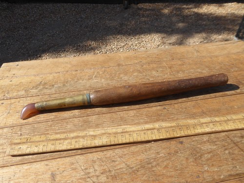 Antique agate burnishing tool - antique,