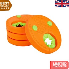 Vibrant orange and green float - orange,