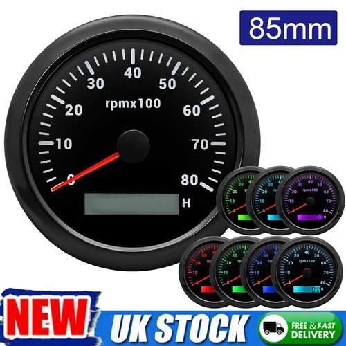 85mm boat lcd tachometer gauge - boat,