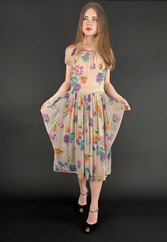 Vintage pink sheer retro - pink,