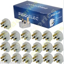 20 x 13A UK 3 Flat Pin Mains