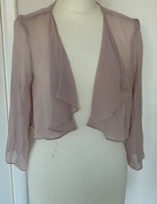 Pink shrug bolero cape size 12