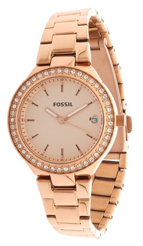 Fossil ladies rose gold quartz - fossil,