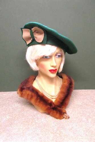 1940s ladies green nuetral - 1940s, &