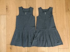 GIRLS GREY SCHOOL DRESSES