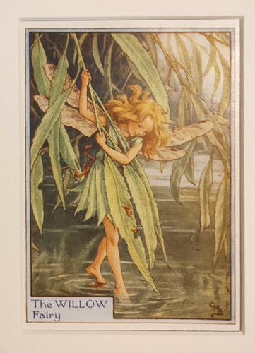 Vintage flower fairies print - fairies, &