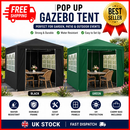 3x3m heavy duty gazebo marquee - 3x3m,