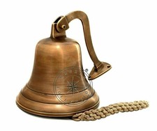 Brass Ship Bell 7" Antique