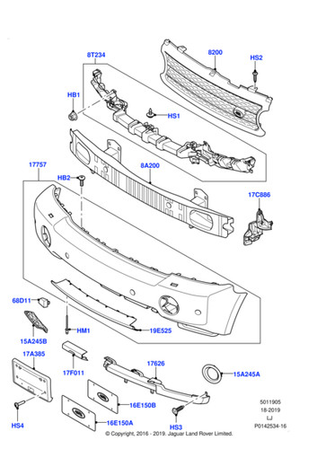 Land rover radiator grille - radiator,