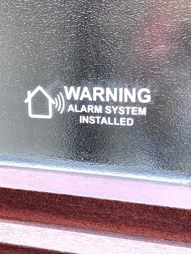 House alarm vinyl sticker - alarm, sticker/