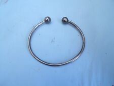 a fully hallmarked silver slave bangle