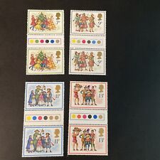 1978 Christmas Traffic Light Gutter Pairs SG1071 - SG1074 MNH