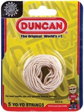 GENUINE DUNCAN WHITE YO-YO YOYO STRINGS (5-PACK) BRAND NEW!