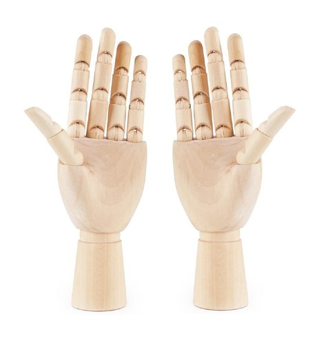 Wooden hands left right - wooden,