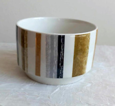 Staffordshire Midwinter Queensberry Striped Sugar Bowl c 1960s Approx.2.5"