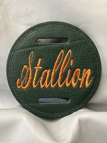 9cm green orange leather - 1,