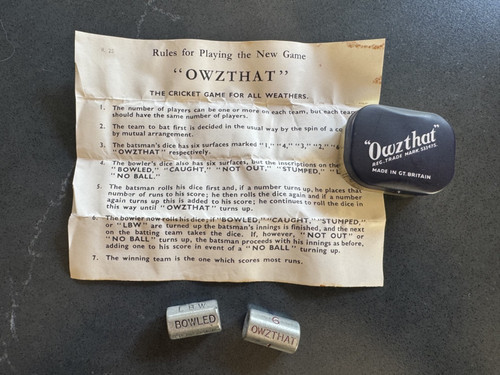 1962 vintage owzthat cricket - 1962,