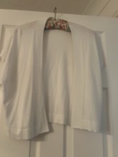 M & S Shrug White 14