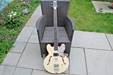 Custom Made Semi-Hollow Bass Guitar