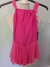 Sagester Figure Skating Competition Dress Dance Gymnastics Pink Age 12 Sleeveles