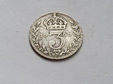 1909 EDWARD VII SILVER THREE