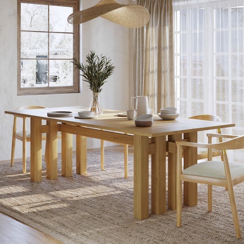 Large solid oak - oak, table