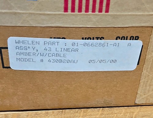 Whelen linear strobe beacon - whelen, 43