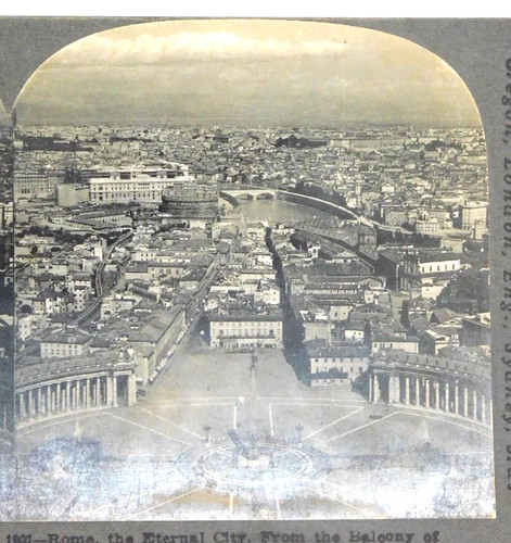 Stereo view card - card, rome