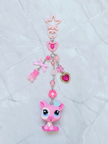 Handmade lps keychain beaded - keychain,