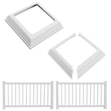 2 Pack 4x4 Vinyl Fence Post