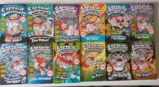 Captain Underpants  x 12 Book Set, Dav Pilkey Bundle + 4 Dogman books