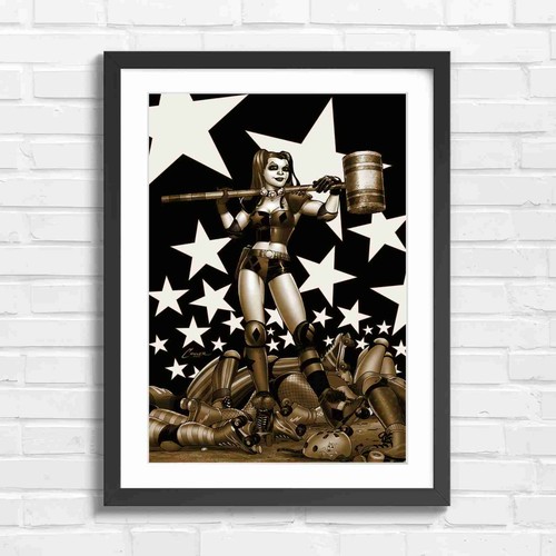 Bold comic book harley quinn - comic,