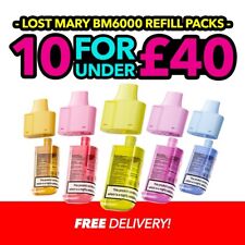 Lost Mary BM6000 Refill Pack | Pre-filled Refills | Nicotine 20mg | E-Cig