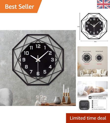 Wall clock metal - clock, modern