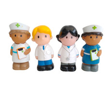 ELC Happyland Figures x 4 Doctor & Nurse