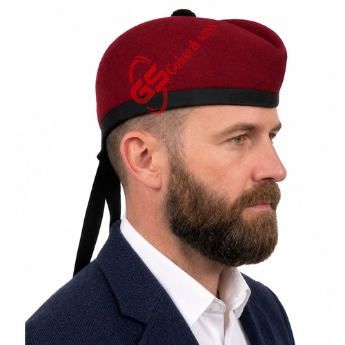 Scottish plain maroon - plain,