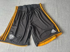 Leeds United 3rd Shorts Black Adidas 22/23 Medium 34” Waist